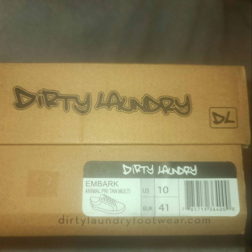 Dirty Laundry Women’s Size 10 Animal Zebra/Cheetah Tan Gold Sneakers